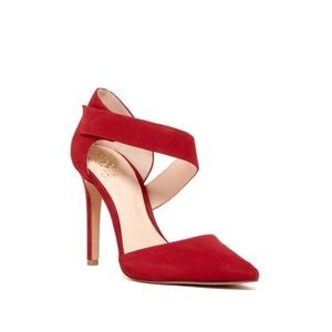 Vince Camuto Red Carlotte Pointy Toe Pump Heels